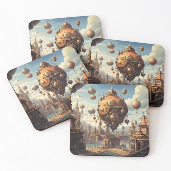 Item preview, Timeless clock town wall art designed and sold by MystiCanvas.