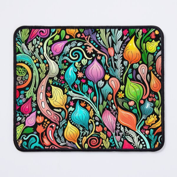 Item preview, Colorful scribble pattern - flowers designed and sold by miss-keysmash.