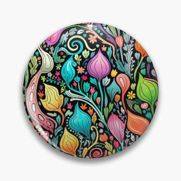 Item preview, Colorful scribble pattern - flowers designed and sold by miss-keysmash.