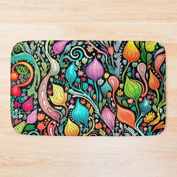 Item preview, Colorful scribble pattern - flowers designed and sold by miss-keysmash.