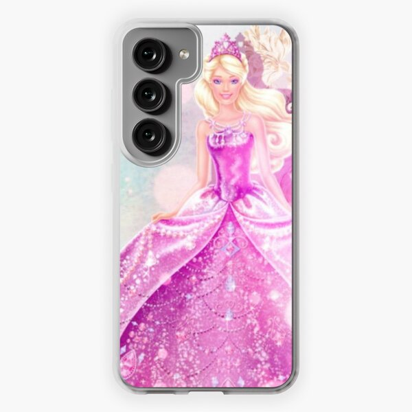 Funda para Samsung Galaxy S23 Ultra Oficial de Mattel Barbie Logo Barbie  Silicona Negra - Barbie