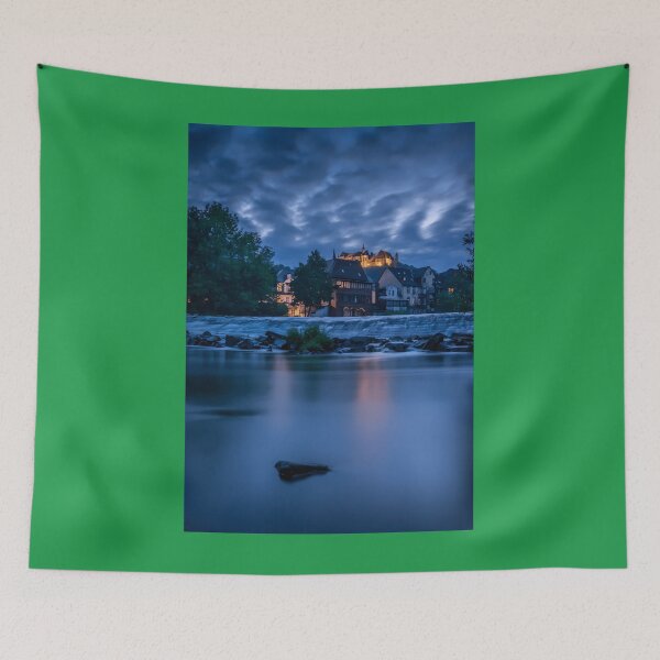 Item preview, Castle view at the blue hour Premium Scoop  	 designed and sold by uwqgisov1.