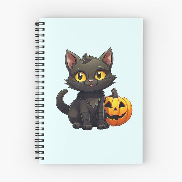 Item preview, Halloween Black Cats and Pumpkin Jack O'lanterns designed and sold by CoolHippoQuotes.