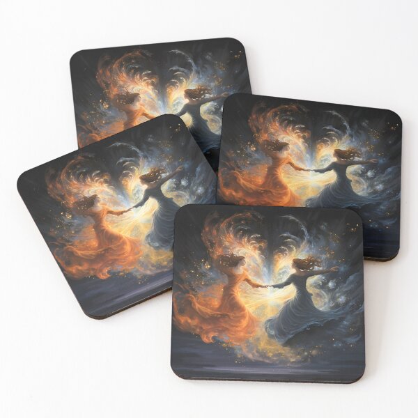 Item preview, Elemental Clash: The Epic Battle of Fire and Water wall art designed and sold by MystiCanvas.