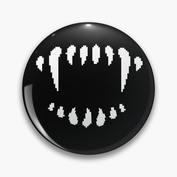 Item preview, Pixel Art of White Vampire Teeth - Unique and Stylish Design designed and sold by Biskit222.