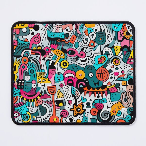 Item preview, Colorful scribble pattern designed and sold by miss-keysmash.