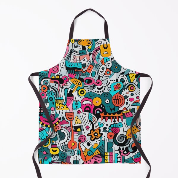 Item preview, Colorful scribble pattern designed and sold by miss-keysmash.