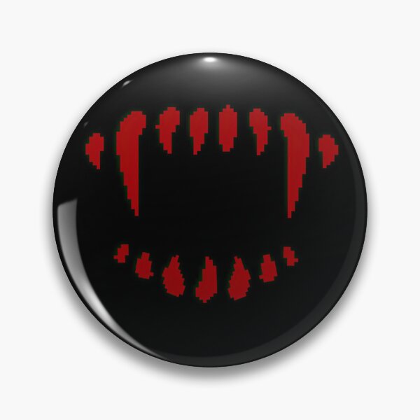 Item preview, Pixel Art of red Vampire Teeth - Unique and Stylish Design designed and sold by Biskit222.