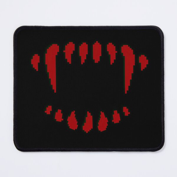 Item preview, Pixel Art of red Vampire Teeth - Unique and Stylish Design designed and sold by Biskit222.