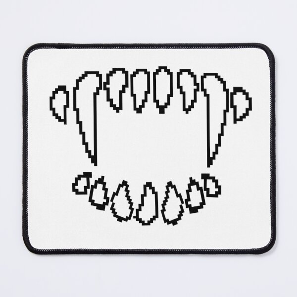 Item preview, Pixel Art of transparent Vampire Teeth - Unique and Stylish Design designed and sold by Biskit222.