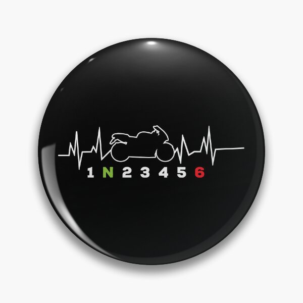 Item preview, Heartbeat Motorcycle Gear Shift One Up Five Down Biker designed and sold by Designer-Girl.