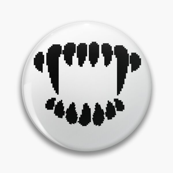 Item preview, Pixel Art of black Vampire Teeth - Unique and Stylish Design designed and sold by Biskit222.