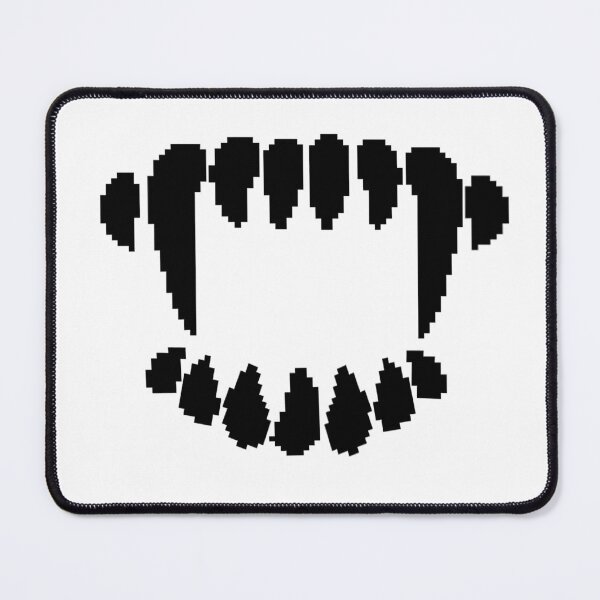 Item preview, Pixel Art of black Vampire Teeth - Unique and Stylish Design designed and sold by Biskit222.