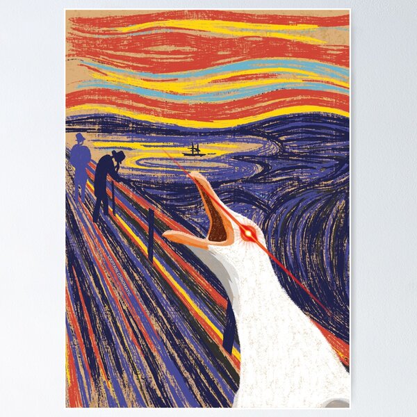 Item preview, The scream (of the seagull with laser) designed and sold by Captain Chromatic.
