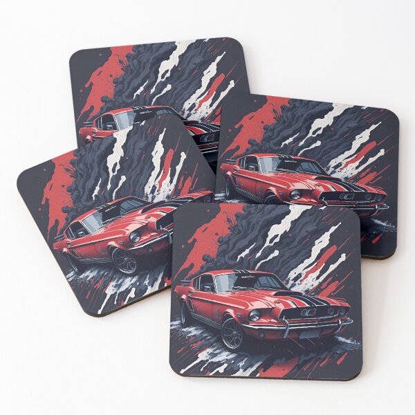 Item preview, mustang red shelby designed and sold by Artify Illustrator.