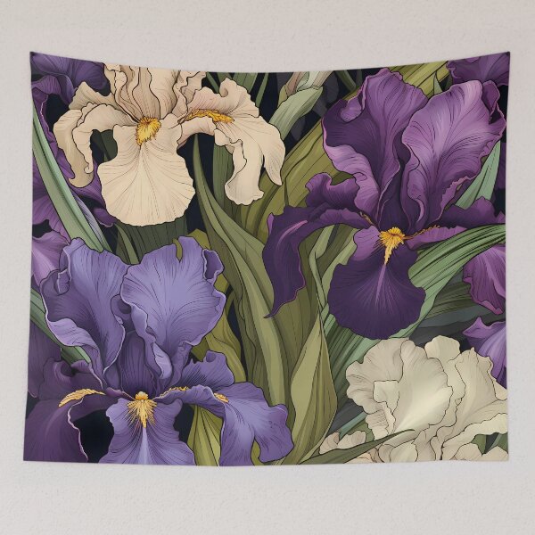 Item preview, Floral Pattern - Iris designed and sold by MTJ-Mushrooms.