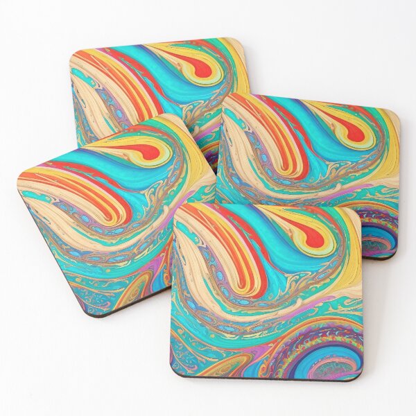 Item preview, Fractal splashes pattern designed and sold by GracefulGems.