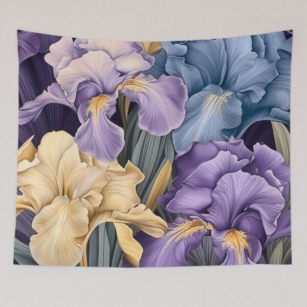 Item preview, Floral Pattern - Iris designed and sold by MTJ-Mushrooms.