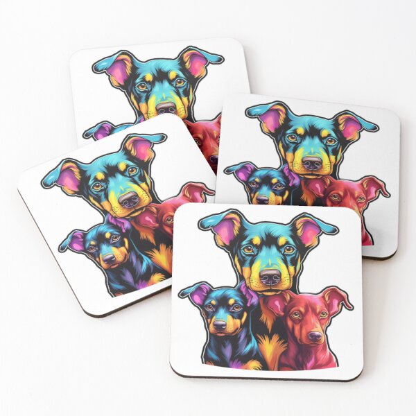 Item preview, Enchanting, Colourful and Vibrant Doberman Pinscher Puppies designed and sold by CatDogBin.