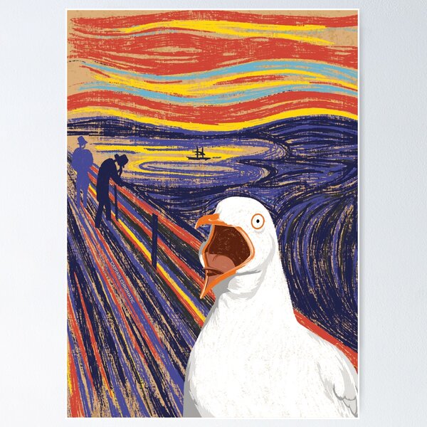 Item preview, The scream (of the seagull) designed and sold by Captain Chromatic.