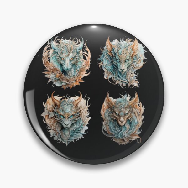Item preview, Dragon heads in the vines designed and sold by MarcinCollie.