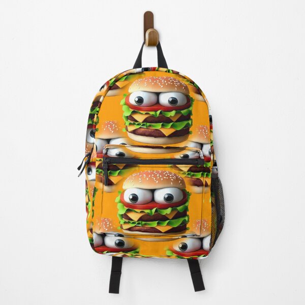 Item preview, Angry Cartoon Burger with Big Eyes designed and sold by ZetaDream.