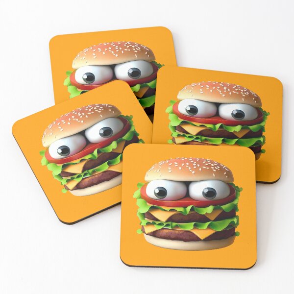 Item preview, Angry Cartoon Burger with Big Eyes designed and sold by ZetaDream.