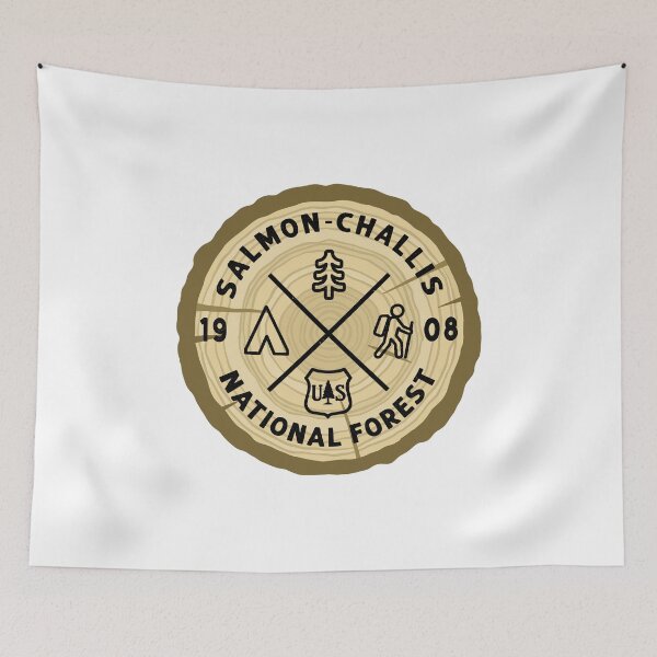 Item preview, Salmon-Challis National Forest Log Slice designed and sold by VanyaKar.