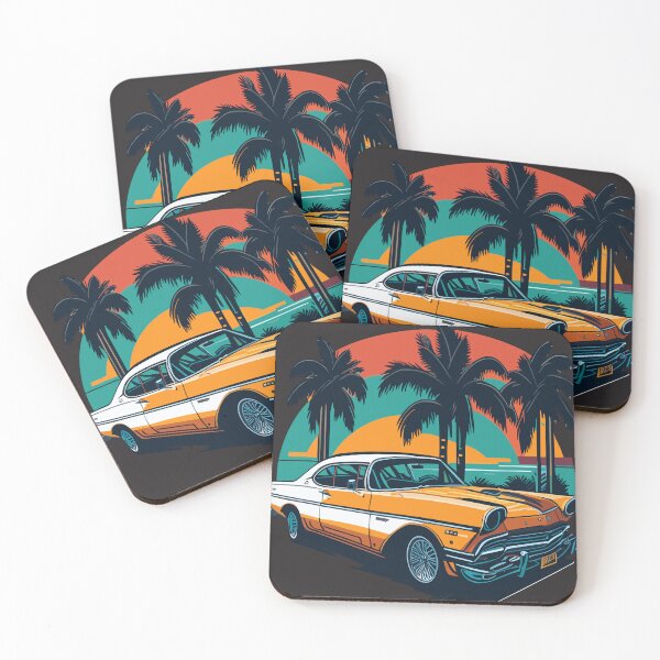 Item preview, Retro Classic Car Miami Street T-Shirt designed and sold by InnovativeGFX.