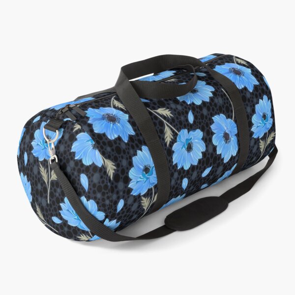 Item preview, Blue anemones on dark background designed and sold by Avisnanna.