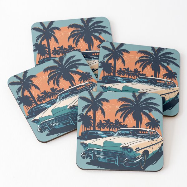 Item preview, Classic Car Miami Street T-Shirt Retro Design designed and sold by InnovativeGFX.