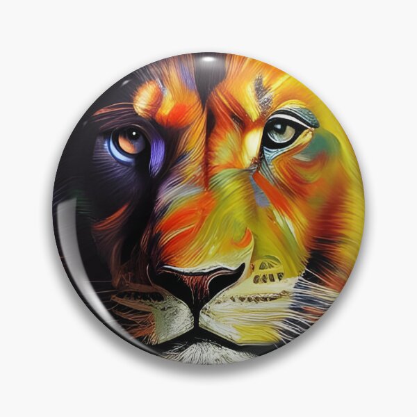 Item preview, Colourful Charcoal Lion, Ai Generated Art  designed and sold by ACC .