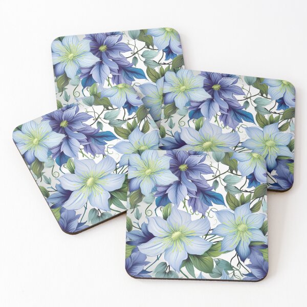 Item preview, Floral Pattern - Clematis designed and sold by MTJ-Mushrooms.