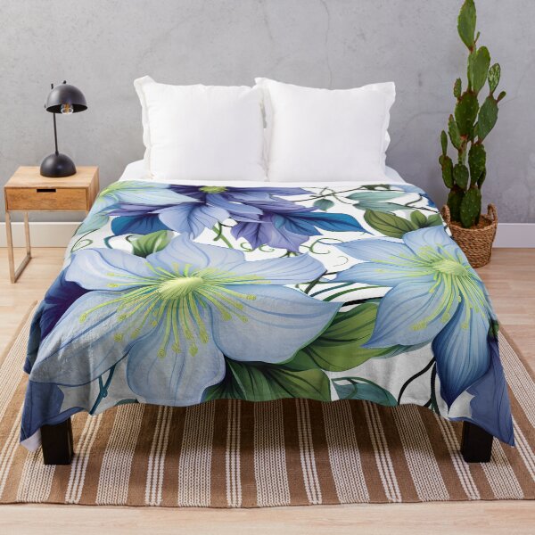 Item preview, Floral Pattern - Clematis designed and sold by MTJ-Mushrooms.
