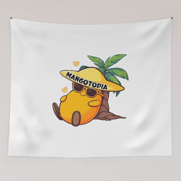 Item preview, Mangotopia: A Juicy Paradise of Mango Puns designed and sold by Pannyyy.
