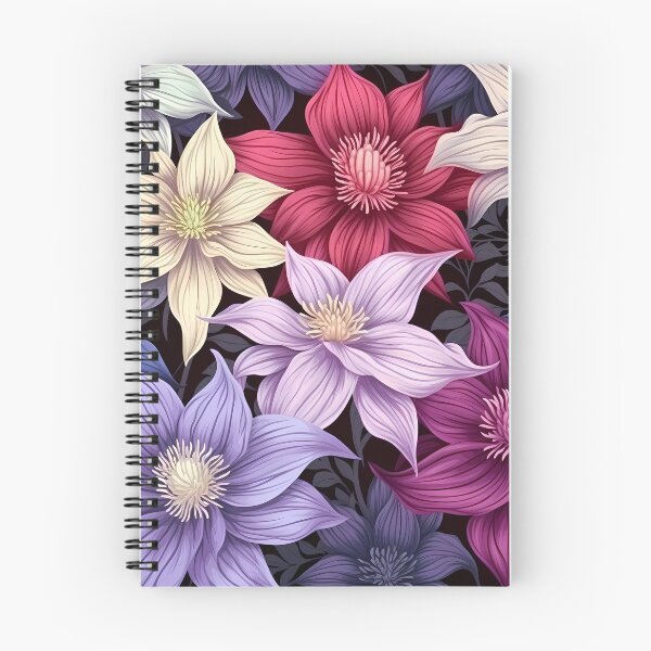 Item preview, Floral Pattern - Clematis designed and sold by MTJ-Mushrooms.