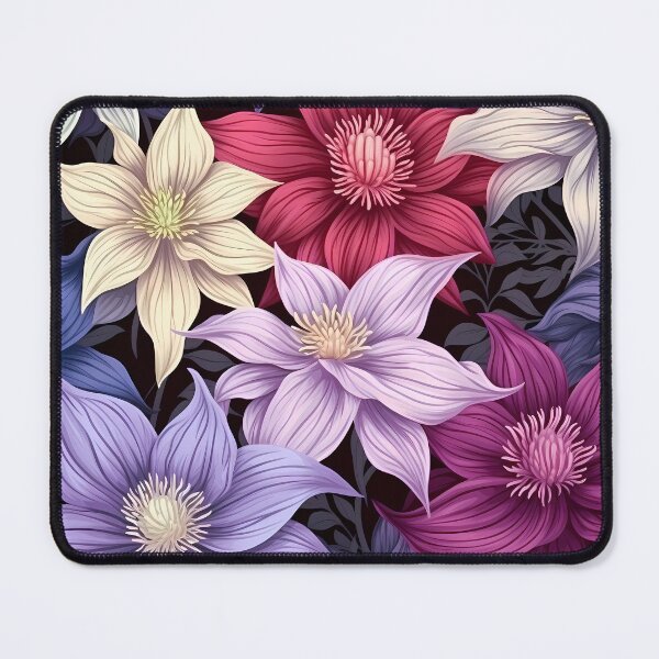 Item preview, Floral Pattern - Clematis designed and sold by MTJ-Mushrooms.
