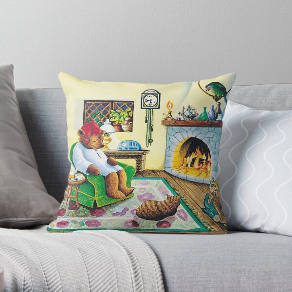 Sleepy Time Painting Throw Pillow