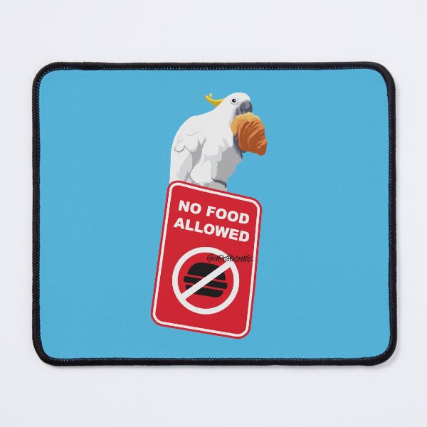 Item preview, Cockatoo and croissant portrait designed and sold by Captain Chromatic.