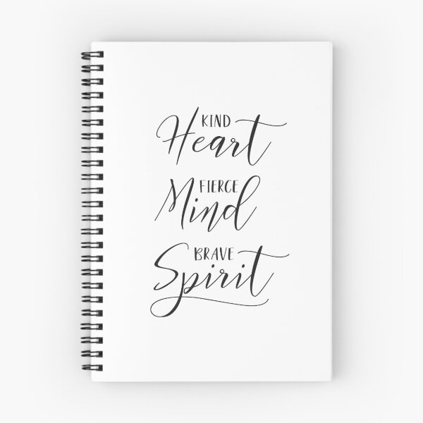 Item preview, Kind Heart Fierce Mind Brave Spirit designed and sold by MentDesigns.