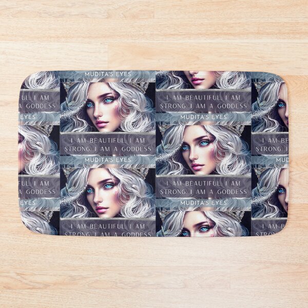 Item preview,  Magnetic "I am beautiful. I am strong. I am goddess" Beautiful Goddess Divine Feminine Sticker designed and sold by MuditasEyes.