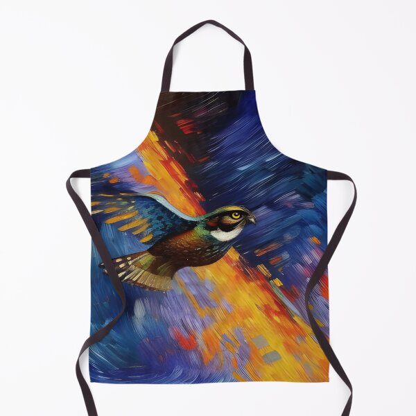 Item preview, Colourful Flying Owl, impasto, Ai Generated Art designed and sold by ACC .