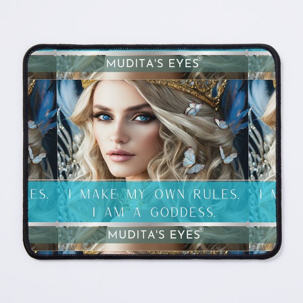 Item preview, Magnetic "I make my own rules. I am goddess" Beautiful Goddess Divine Feminine Sticker designed and sold by MuditasEyes.