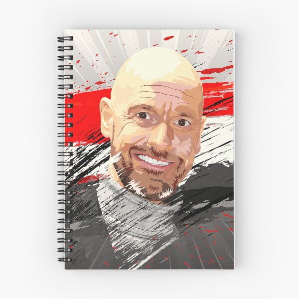 Item preview, Erik Ten Hag Man Utd Celebration Flag Abstract Illustration Portrait designed and sold by VibesAndVision.