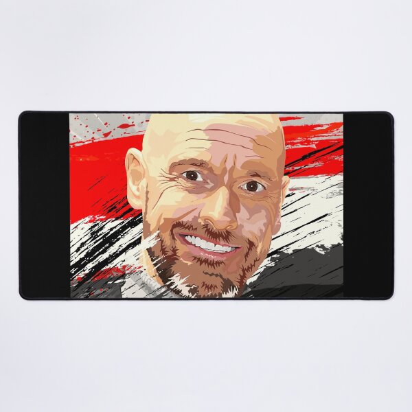 Item preview, Erik Ten Hag Man Utd Celebration Flag Abstract Illustration Portrait designed and sold by VibesAndVision.