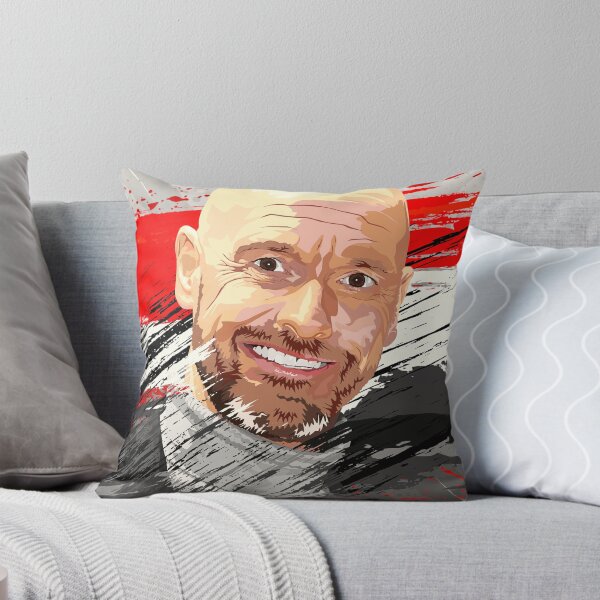 Item preview, Erik Ten Hag Man Utd Celebration Flag Abstract Illustration Portrait designed and sold by VibesAndVision.