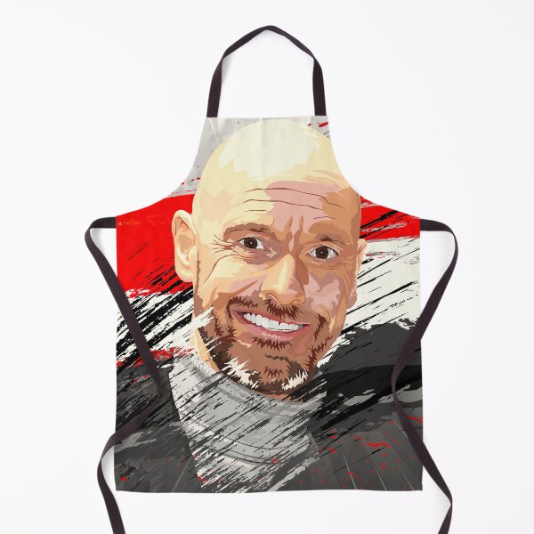 Item preview, Erik Ten Hag Man Utd Celebration Flag Abstract Illustration Portrait designed and sold by VibesAndVision.
