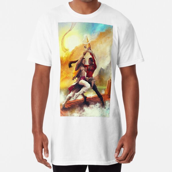Steampunk Pirate Lovers Long T-Shirt