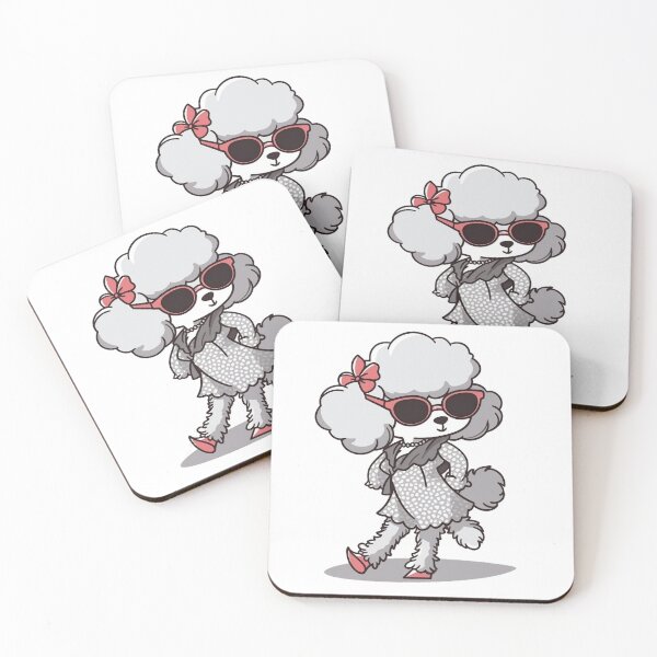 Item preview, Fashionable Poodle Runway Art Print | Chic Canine Couture designed and sold by PaintbrushPlace.