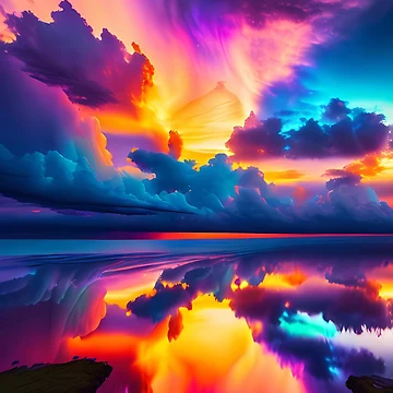 Artwork thumbnail, Colorful sky by m-y-A-I-A-R-T-